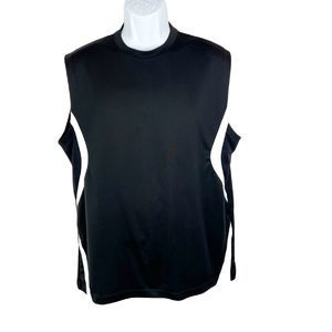 NordicTrack Tank Top Men Extra Large Black Sleeveless Workout Athletic Shirt